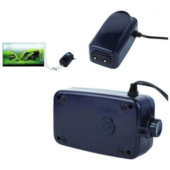 Pompa esterna acquario ossigenatore acqua ricircolo movimento 2X 4.5L/MIN DN-848