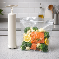 Pompetta Manuale Sottovuoto per Sacchetti Pompa Aspirazione Aria per Alimenti e Vestiti 43036