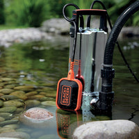 Pompa Immersione per Acque Scure BLACK+DECKER BXUP1100XDE (1100 W, Portata  max. 16500 l/h, Prevalenza massima 10.5 m)