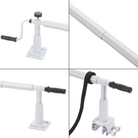 Avvolgitore 'Oliveti' per Telo da Piscina e Solare, Barra Telescopica 147 - 555 cm [en.casa]