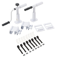 Avvolgitore 'Oliveti' per Telo da Piscina e Solare, Barra Telescopica 147 - 555 cm [en.casa]