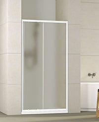 Porta Doccia Scorrevole 4mm Opaco Bianco h185cm Bora Opaco 4mm,Bianco,140 cm,185 cm