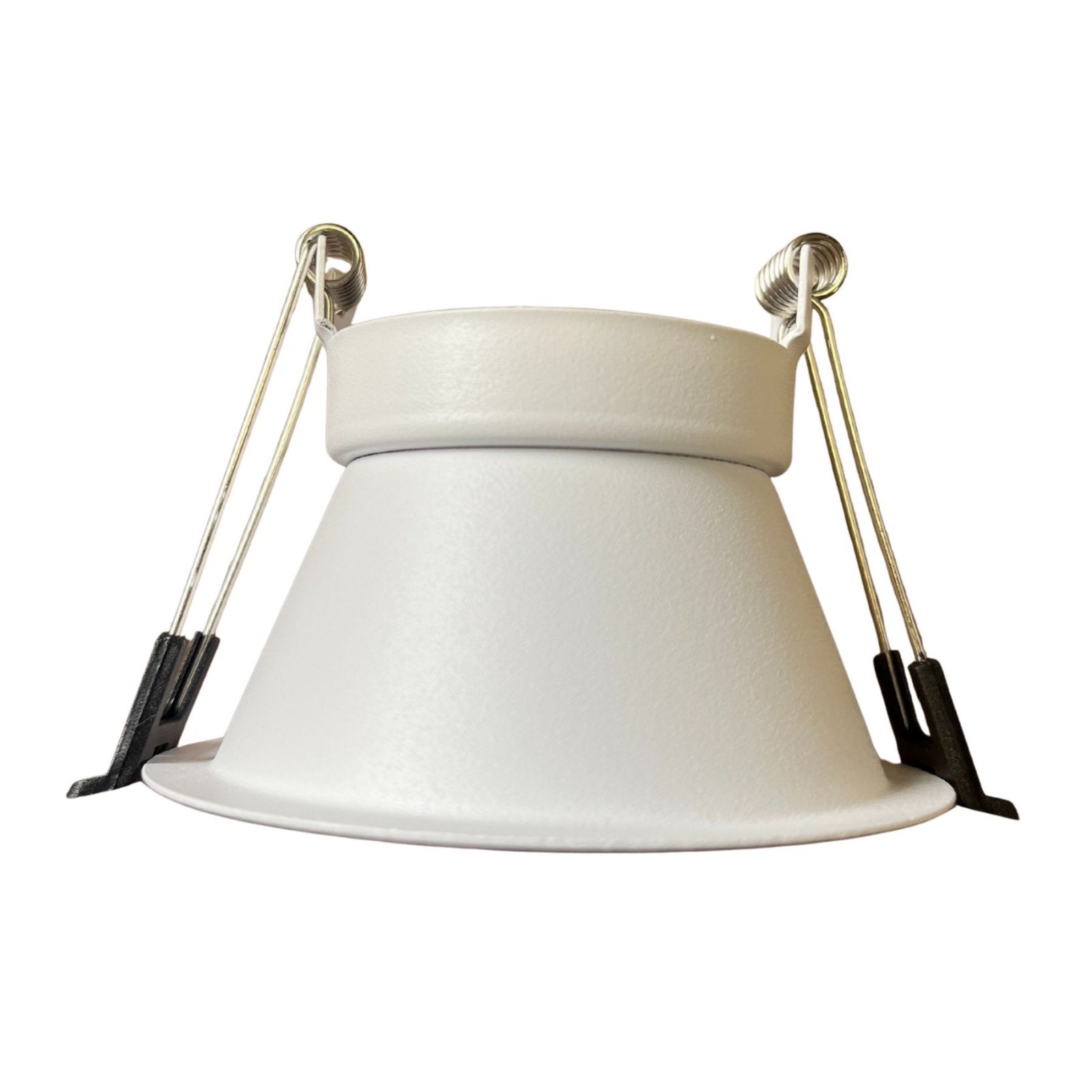 Porta Faretto Da Incasso Bianco, Per Led GU10 MR16 Rotondi, Foro 75mm, 96X60mm, Profondo Effetto Retroilluminato