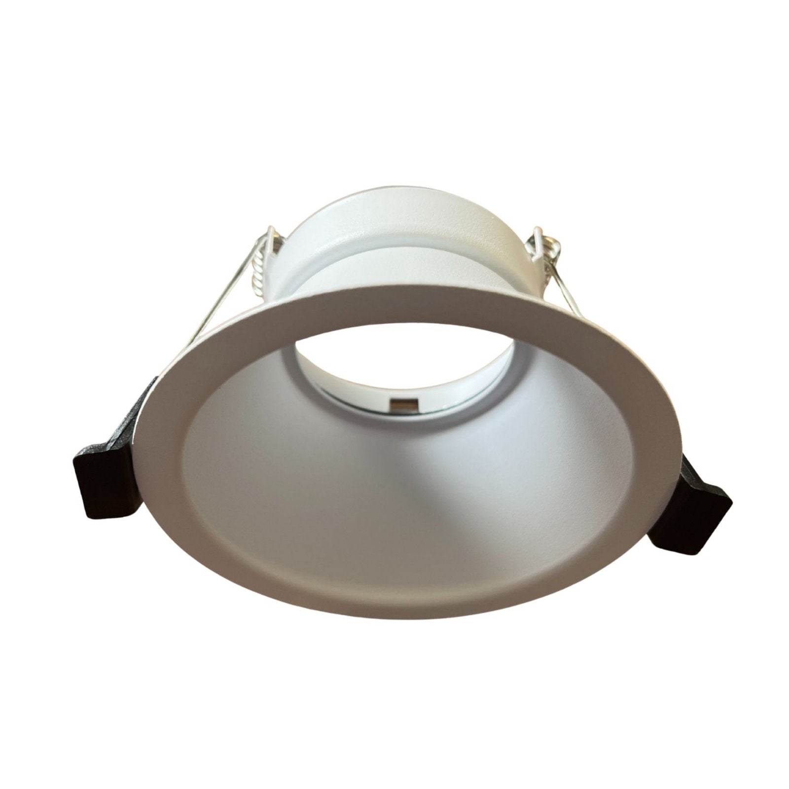 Porta Faretto Da Incasso Bianco, Per Led GU10 MR16 Rotondi, Foro 75mm, 96X60mm, Profondo Effetto Retroilluminato