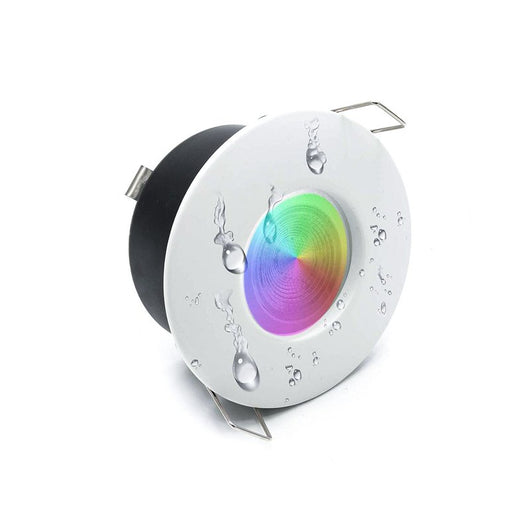 Porta Faretto Led GU10 MR16 Incasso Rotondo Colore Bianco Impermeabile IP54 SKU-3613