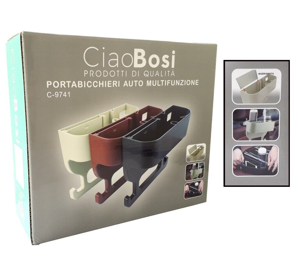 Porta Oggetti Sedile Auto Portabicchieri Organizer Tazza universale