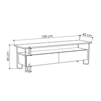 Porta Tv Cornea due ante bianco