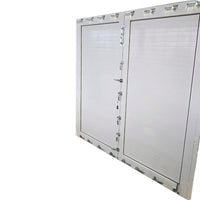 Porta antiallagamento su misura anta doppia altezza da 160 a 220 cm larghezza da 180 a 220 cm colore alluminio