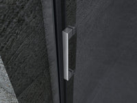 Box Doccia Angolare Ad Anta Scorrevole In Cristallo Trasparente 8mm Con Trattamento Anticalcare - F8 - 80x100