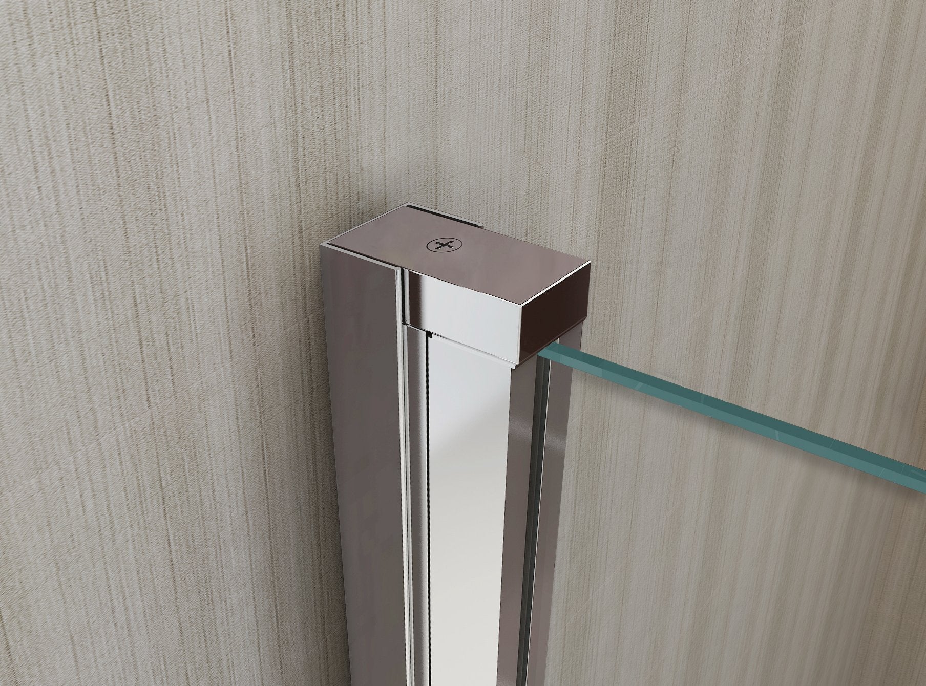 Porta doccia a libro quattro ante, apertura centrale, cristallo 6mm trasparente, h190 Sicena Rasac Trasparente 6mm,170 cm