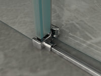 Porta doccia anta scorrevole in cristallo 8mm trasparente h.195 FLUIDA Trasparente 8mm,170 cm