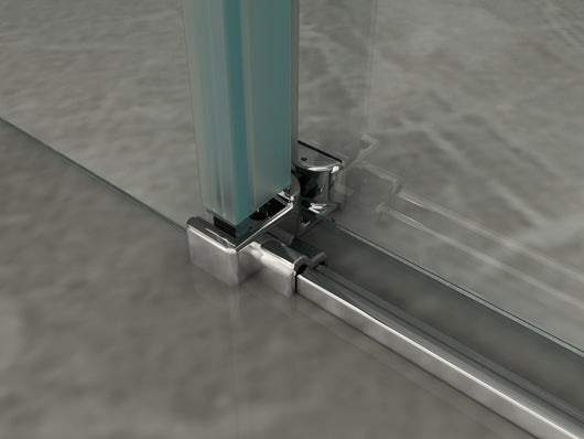 Porta doccia anta scorrevole in cristallo 8mm trasparente h.195 FLUIDA Trasparente 8mm,170 cm