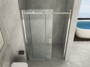 Porta doccia anta scorrevole in cristallo 8mm trasparente h.195 FLUIDA Trasparente 8mm,160 cm