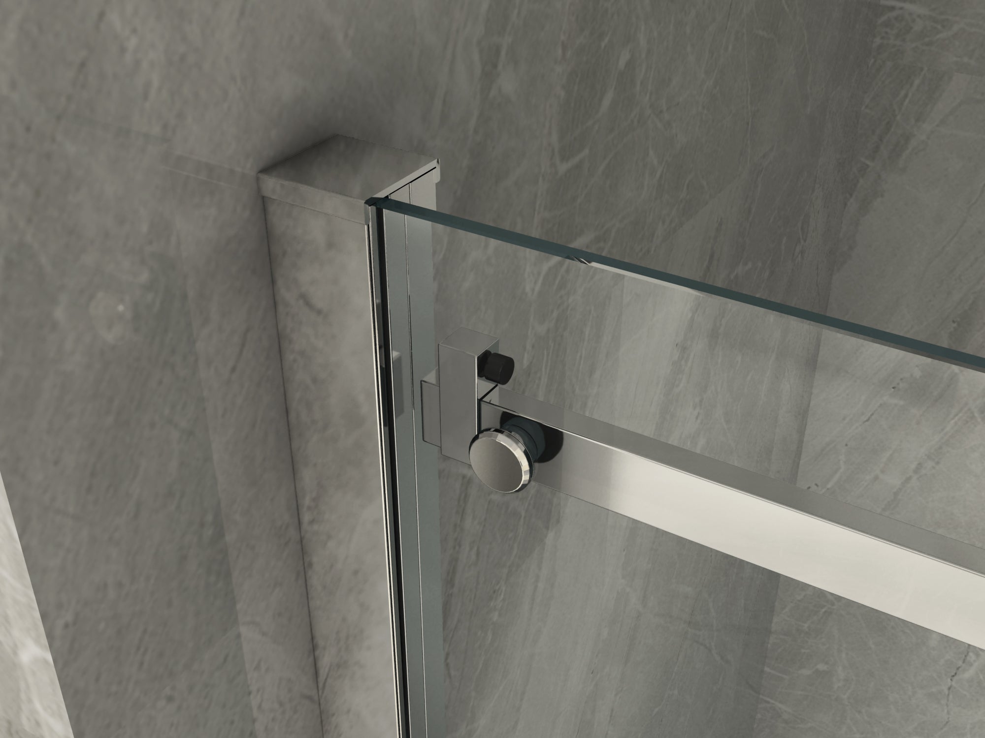 Porta doccia anta scorrevole in cristallo 8mm trasparente h.195 FLUIDA Trasparente 8mm,170 cm