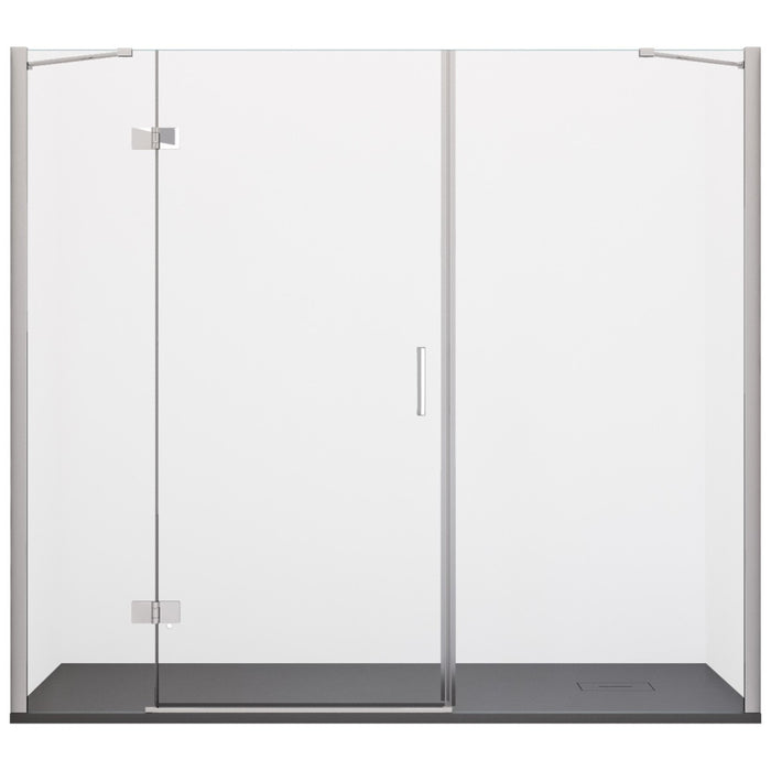 Porta doccia anta battente cristallo 8mm h195 cm regina, misura 240