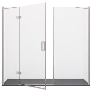 Porta doccia anta battente cristallo 8mm h195 cm regina, misura 225