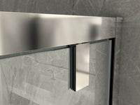 Porta doccia ingresso saloon, cristallo trasparente 6mm h190cm Doliso Poeso Trasparente 6mm,130 cm