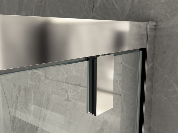 Porta doccia ingresso saloon, cristallo trasparente 6mm h190cm Doliso Poeso Trasparente 6mm,90 cm