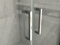 Porta doccia ingresso saloon, cristallo trasparente 6mm h190cm Doliso Poeso Trasparente 6mm,90 cm