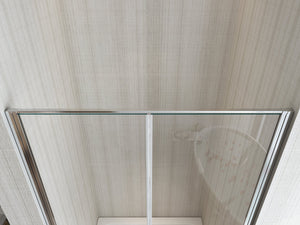 Porta doccia saloon cristallo 6mm trasparente anticalcare h.190cm Sicena Tixion Trasparente 6mm,110 cm