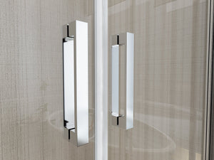 Porta doccia saloon cristallo 6mm trasparente anticalcare h.190cm Sicena Tixion Trasparente 6mm,120 cm