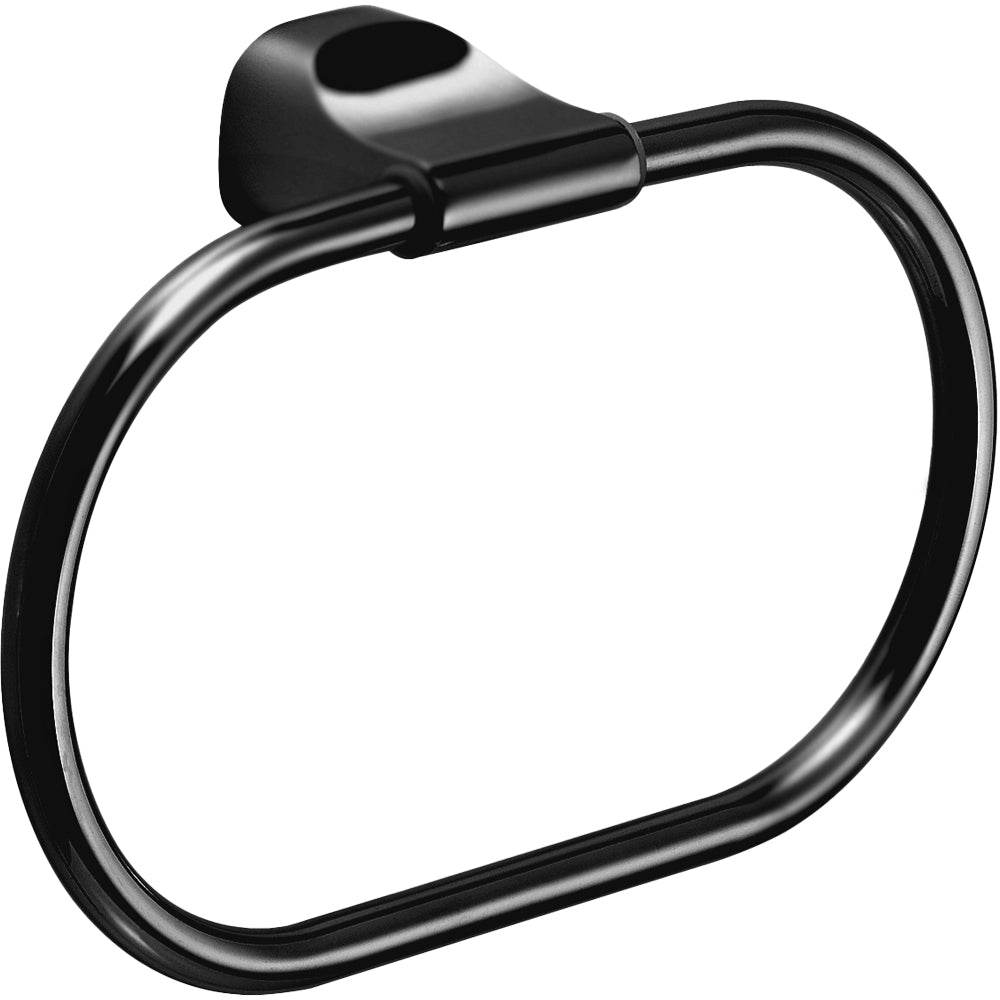 Porta salvietta ad anello "stelvio" nero bagno
