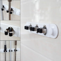 Porta scope da muro salva spazio supporto 3 posti cucina casa pulizia 59557