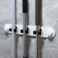 Porta scope da muro salva spazio supporto 3 posti cucina casa pulizia 59557