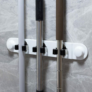 Porta scope da muro salva spazio supporto 3 posti cucina casa pulizia 59557