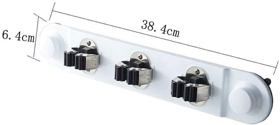 Porta scope da muro salva spazio supporto 3 posti cucina casa pulizia 59557