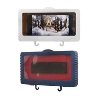 Porta telefono da bagno impermeabile Supporto da parete custodia per doccia 6.8"