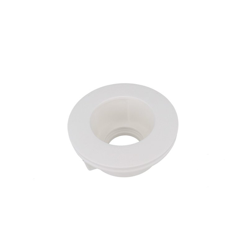 Portafaretto Da Incasso A Scomparsa Corpo Rotondo In Gesso Vetro Satinata Portalampada GU10 Incluso SKU-3692