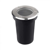 Portafaretto LED Segnapasso a Cilindro (Max 35W) Rotondo Colore Nero IP67  10374