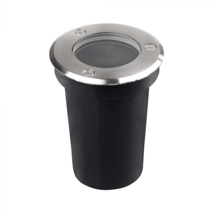 Portafaretto LED Segnapasso a Cilindro (Max 35W) Rotondo Colore Nero IP67  10374