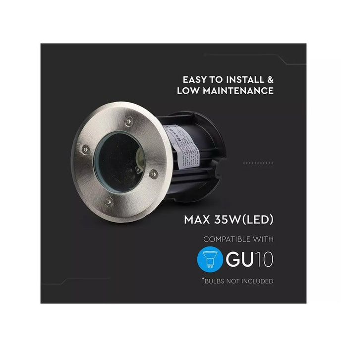 Portafaretto LED Segnapasso a Cilindro (Max 35W) Rotondo Colore Nero IP67  10374