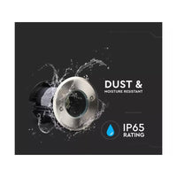 Portafaretto LED Segnapasso a Cilindro (Max 35W) Rotondo Colore Nero IP67  10374