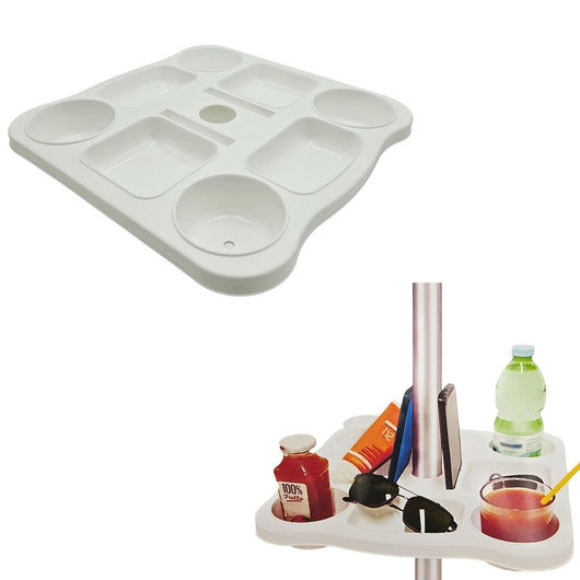 Portaoggetti Tavolo Organizer Bevande Smartphone Ombrellone Spiaggia Campeggio