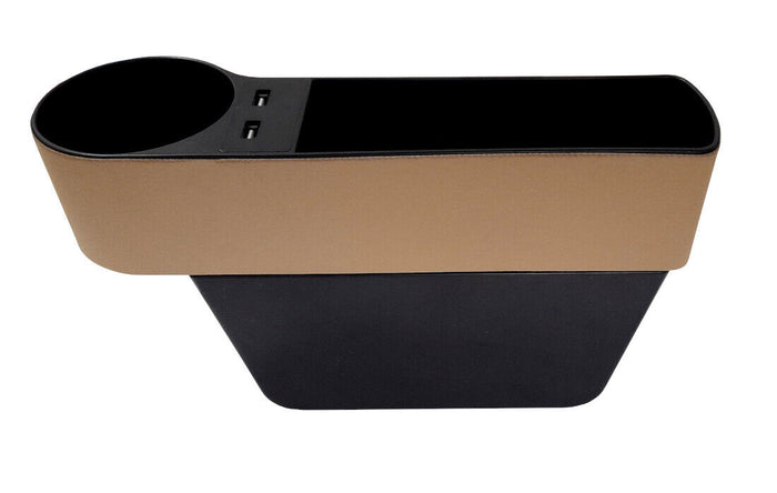 Portaoggetti universale per sedile auto porta bicchiere organizer 2 porte USB