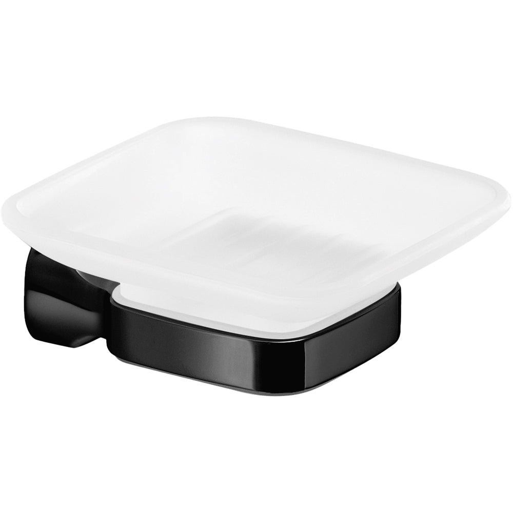 Portasapone "stelvio" nero bagno