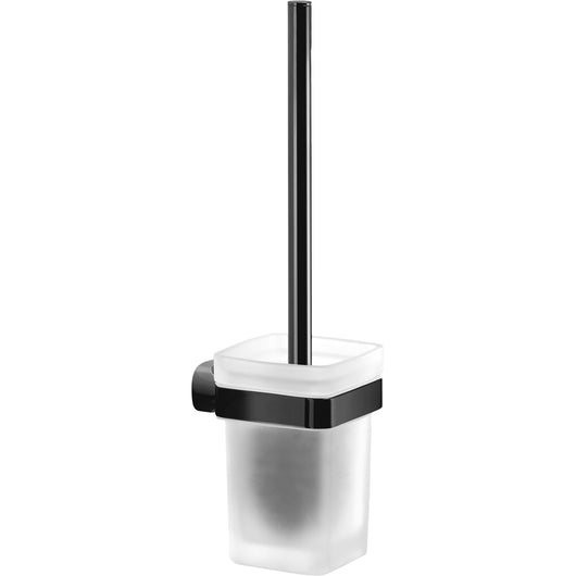 Portascopino sospeso "stelvio" nero bagno