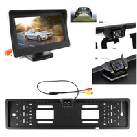 Portatarga con telecamera Retromarcia e Monitor 4.3" Auto Retrocamera Nottura