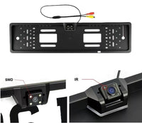 Portatarga con telecamera Retromarcia e Monitor 4.3" Auto Retrocamera Nottura