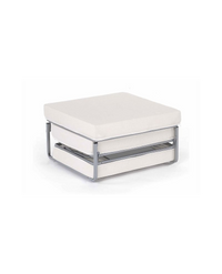 Pouf letto a scomparsa, letto richiubibile in microfibra bianco Sicorage Elly 