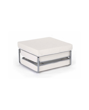 Pouf letto a scomparsa, letto richiubibile in microfibra bianco Sicorage Elly 