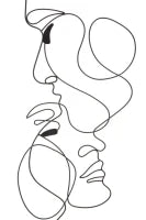 Pannello In Ferro Coppia Simply cm 70X1X100