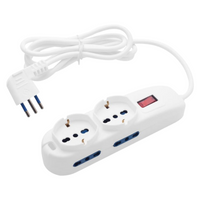 Multipresa ecova eco30226 6 prese con protezione sovraccarico