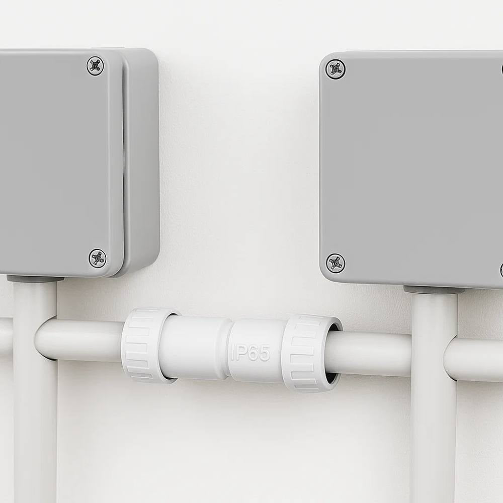 Faeg raccordo tubo rigido manicotto ip65 vari diametri tecnopolimero grigio *** diametro 40 millimetri, confezione 1