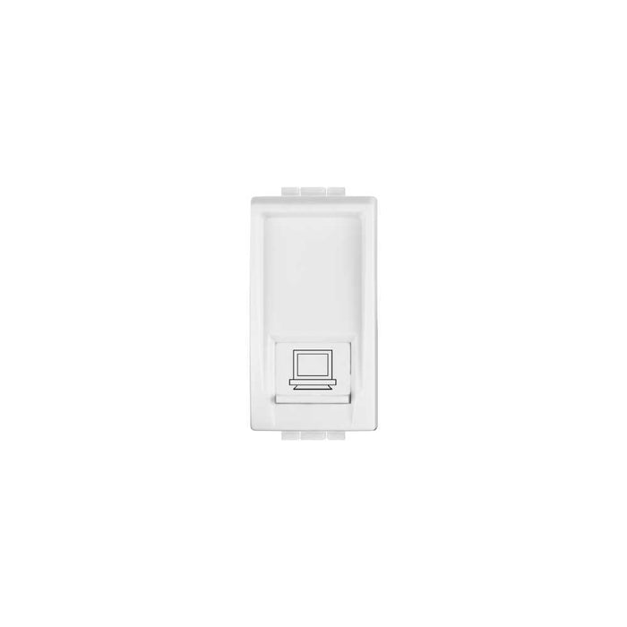Presa di Rete Ethernet RJ45 Compatibile living Bianco
