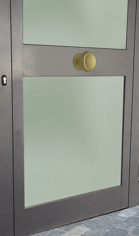 Pomolo fisso per porta SAGUATTI 166/70FB in alluminio oro satinato