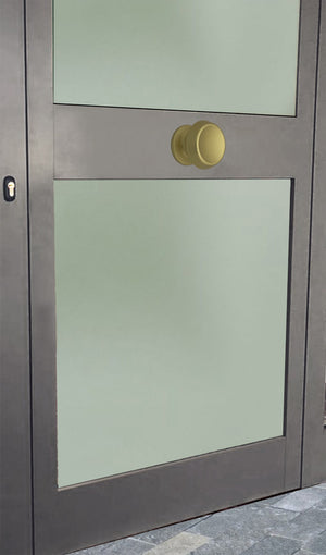 Pomolo fisso per porta SAGUATTI 166/70FB in alluminio oro satinato